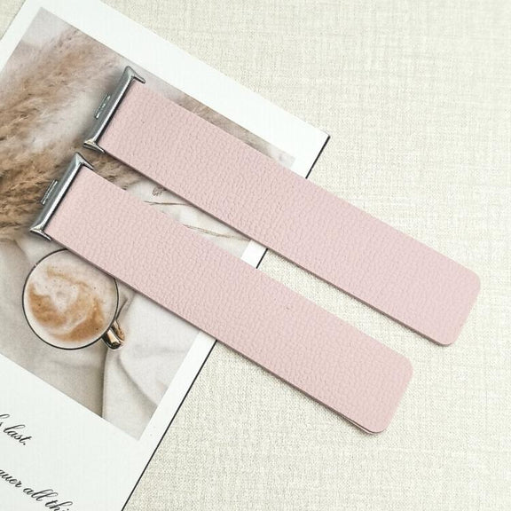 For Xiaomi Smart Band 9 Pro / Redmi Watch 5 Lychee Texture Soft Magnetic Silicone Watch Band(Pink Starlight)