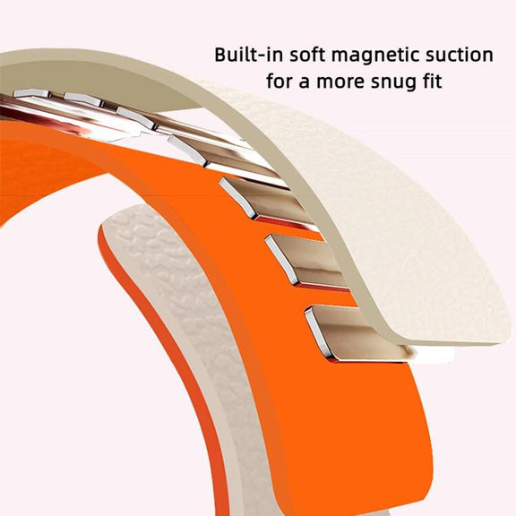 For Xiaomi Smart Band 9 Pro / Redmi Watch 5 Lychee Texture Soft Magnetic Silicone Watch Band(Starlight)