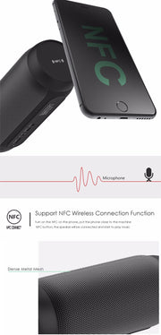 AEC BQ615 PRO Colorful LED Wireless HiFi Stereo Speaker, Combines Bluetooth + TF card player + FM radio + AUX + NFC