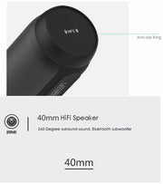 AEC BQ615 PRO Colorful LED Wireless HiFi Stereo Speaker, Combines Bluetooth + TF card player + FM radio + AUX + NFC