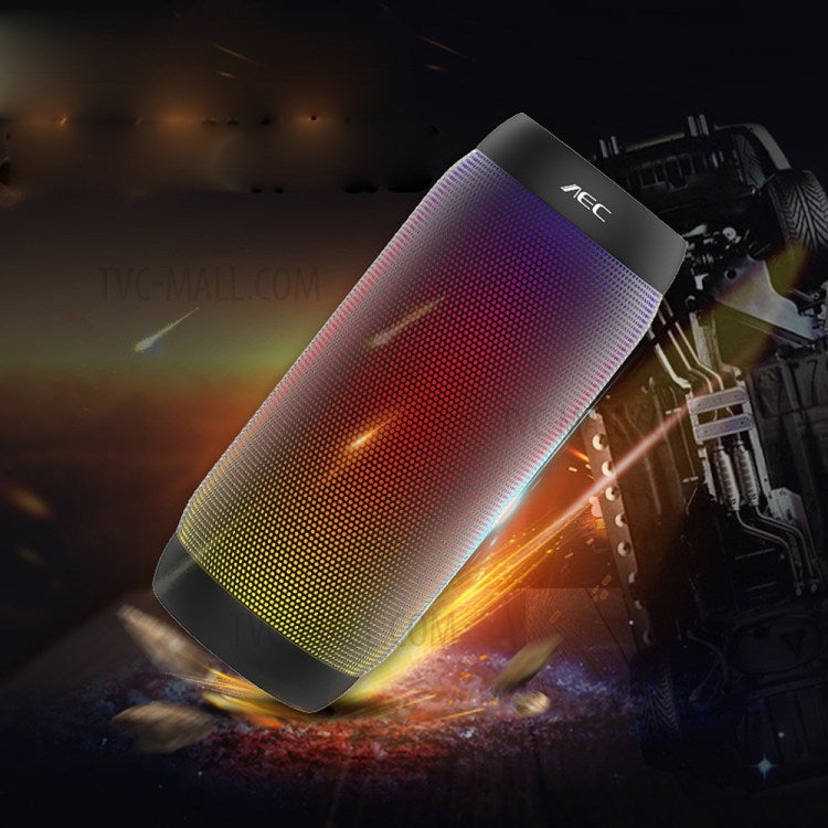 AEC BQ615 PRO Colorful LED Wireless HiFi Stereo Speaker, Combines Bluetooth + TF card player + FM radio + AUX + NFC