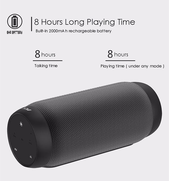 AEC BQ615 PRO Colorful LED Wireless HiFi Stereo Speaker, Combines Bluetooth + TF card player + FM radio + AUX + NFC