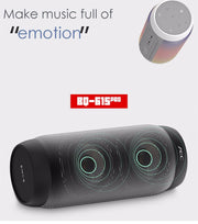 AEC BQ615 PRO Colorful LED Wireless HiFi Stereo Speaker, Combines Bluetooth + TF card player + FM radio + AUX + NFC