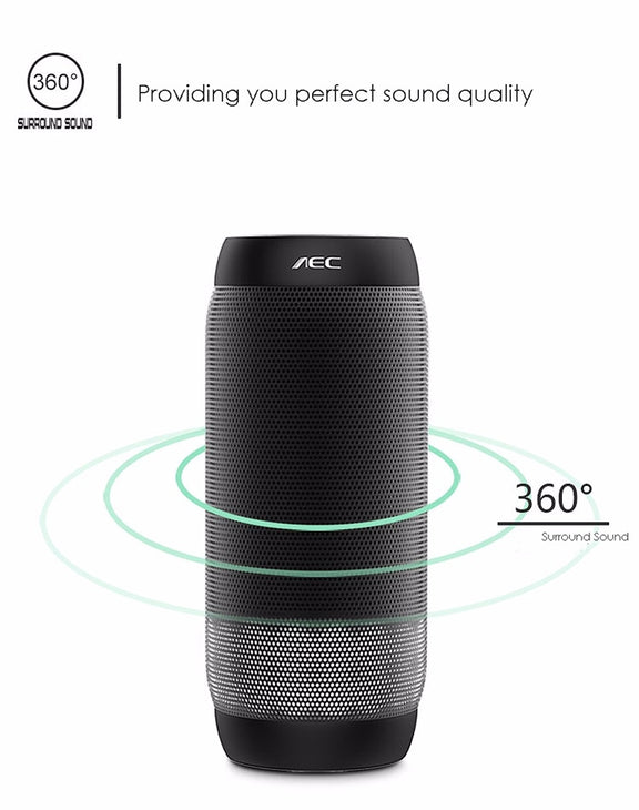 AEC BQ615 PRO Colorful LED Wireless HiFi Stereo Speaker, Combines Bluetooth + TF card player + FM radio + AUX + NFC