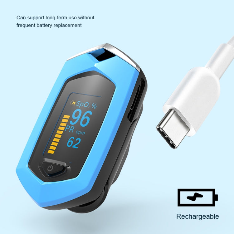 Portable Pulsioximetro Finger spo2 Pulse Oxymeter Blood Oxygen Monitor Saturatiemeter (Blue) - free shipping - PMC TechLife - Order now!