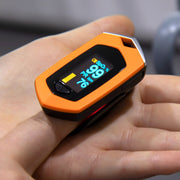 Portable Pulsioximetro Finger spo2 Pulse Oxymeter Blood Oxygen Monitor Saturatiemeter (Orange)