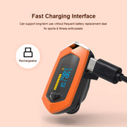 Portable Pulsioximetro Finger spo2 Pulse Oxymeter Blood Oxygen Monitor Saturatiemeter (Orange)
