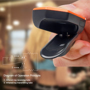 Portable Pulsioximetro Finger spo2 Pulse Oxymeter Blood Oxygen Monitor Saturatiemeter (Orange)