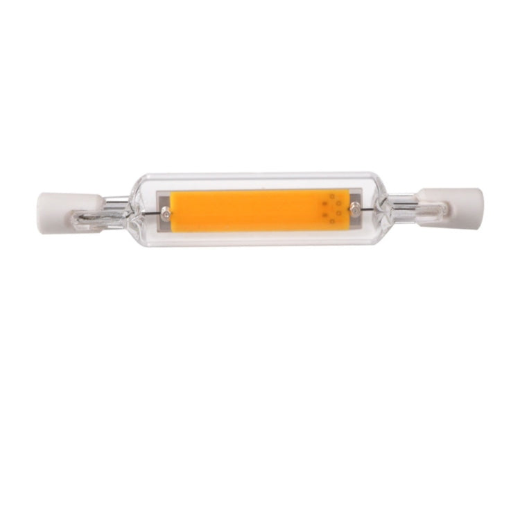 R7S 5W COB LED Lamp Bulb Glass Tube for Replace Halogen Light Spot Light,Lamp Length: 78mm, AC:110v(Cool White)