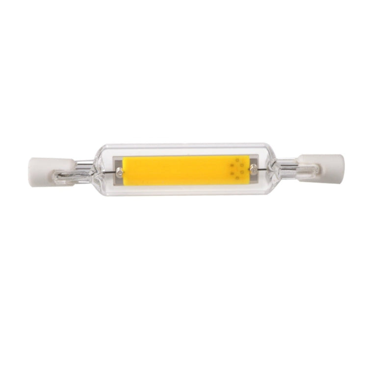 R7S 5W COB LED Lamp Bulb Glass Tube for Replace Halogen Light Spot Light,Lamp Length: 78mm, AC:110v(Cool White)
