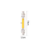 R7S 5W COB LED Lamp Bulb Glass Tube for Replace Halogen Light Spot Light,Lamp Length: 78mm, AC:110v(Cool White)