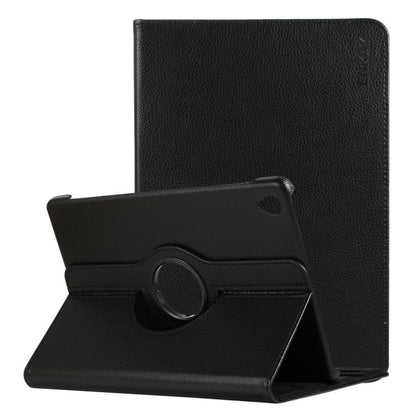 ENKAY 360 Degree Rotation Lichi Texture Leather Case with Holder for HUAWEI MediaPad M6 10.8 2019(Black) - free shipping - PMC Jewellery - Order now!