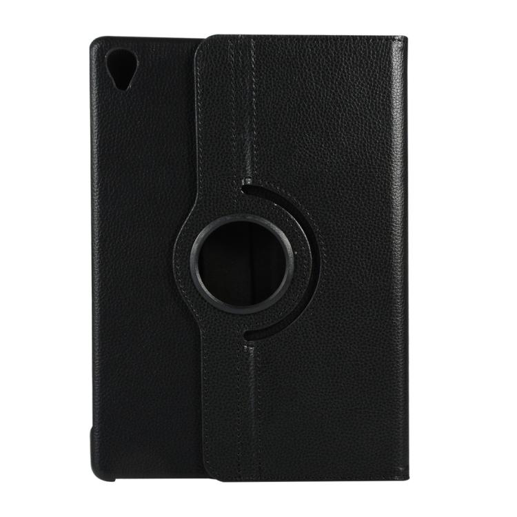 ENKAY 360 Degree Rotation Lichi Texture Leather Case with Holder for HUAWEI MediaPad M6 10.8 2019(Black) - free shipping - PMC Jewellery - Order now!