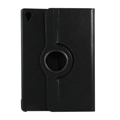 ENKAY 360 Degree Rotation Lichi Texture Leather Case with Holder for HUAWEI MediaPad M6 10.8 2019(Black) - free shipping - PMC Jewellery - Order now!