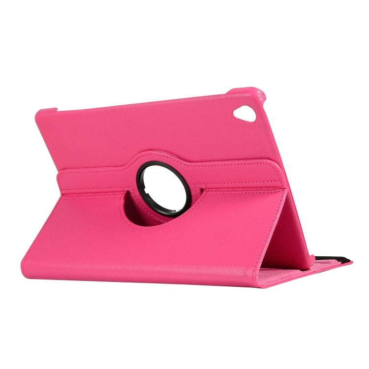 ENKAY 360 Degree Rotation Lichi Texture Leather Case with Holder for HUAWEI MediaPad M6 10.8 2019(Rose) - free shipping - PMC Jewellery - Order now!