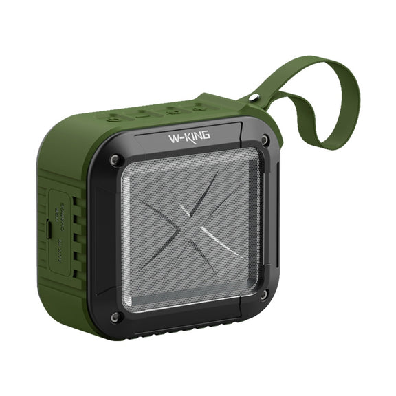 W-KING S7 Mini Wireless Water-resistant Loudspeaker With TF/FM/AUX/NFC Bluetooth Bike Speaker(Army Green)