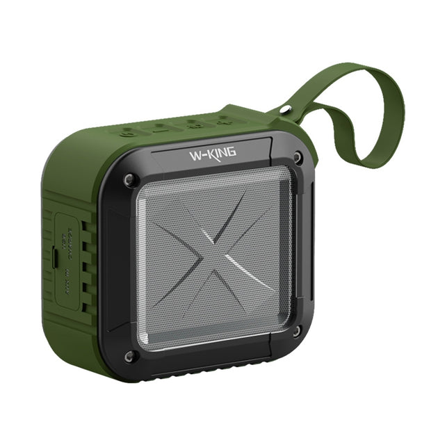 W-KING S7 Mini Wireless Water-resistant Loudspeaker With TF/FM/AUX/NFC Bluetooth Bike Speaker(Army Green)