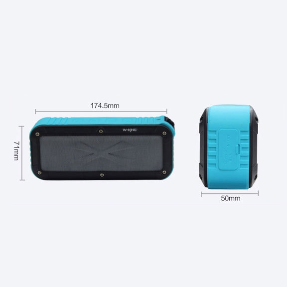 W-KING S20 Loudspeakers IPX6 Water-resistant Bluetooth Speaker Portable NFC Bluetooth Speaker for Outdoors / Shower / Bicycle FM Radio (Green)