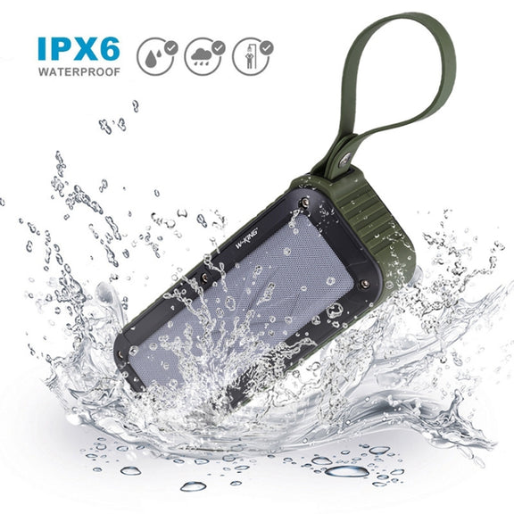 W-KING S20 Loudspeakers IPX6 Water-resistant Bluetooth Speaker Portable NFC Bluetooth Speaker for Outdoors / Shower / Bicycle FM Radio (Green)
