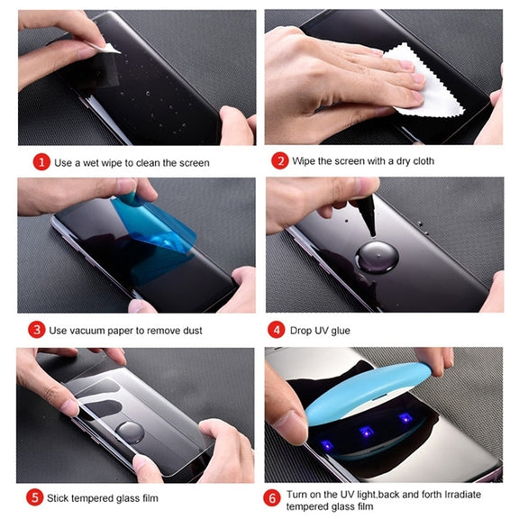 UV Liquid Curved Full Glue Full Screen Tempered Glass for Galaxy S10 5G