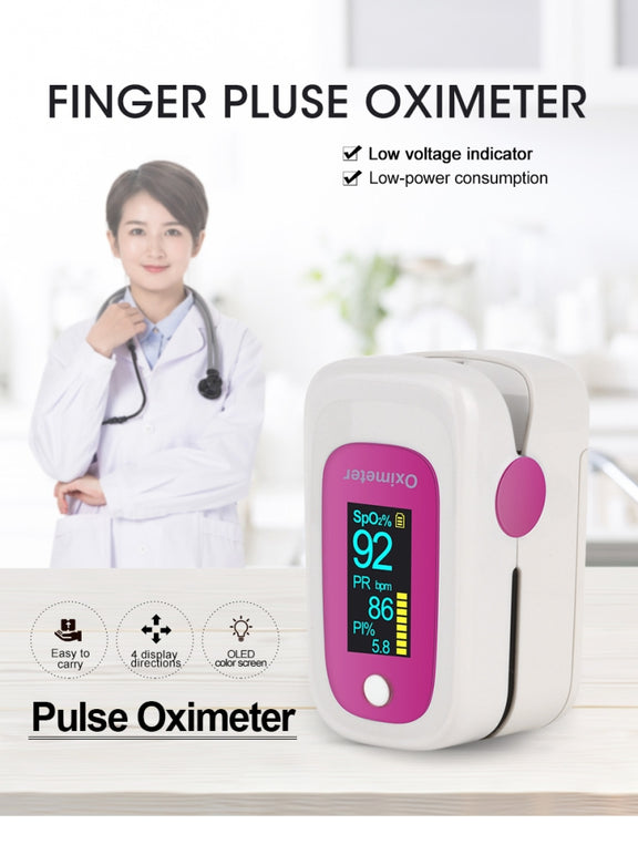 M160 Finger Pulse Oximeter(Rose Red)