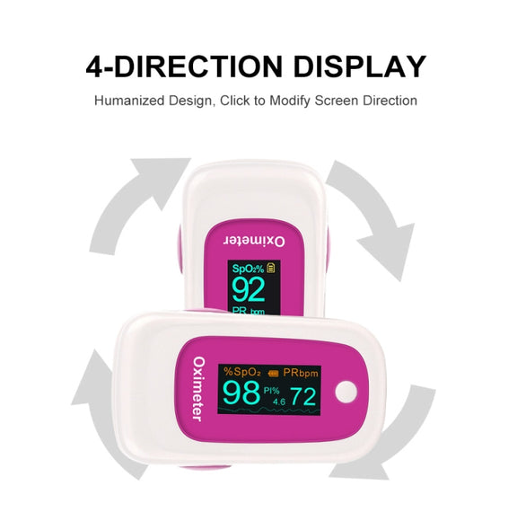 M160 Finger Pulse Oximeter(Rose Red)