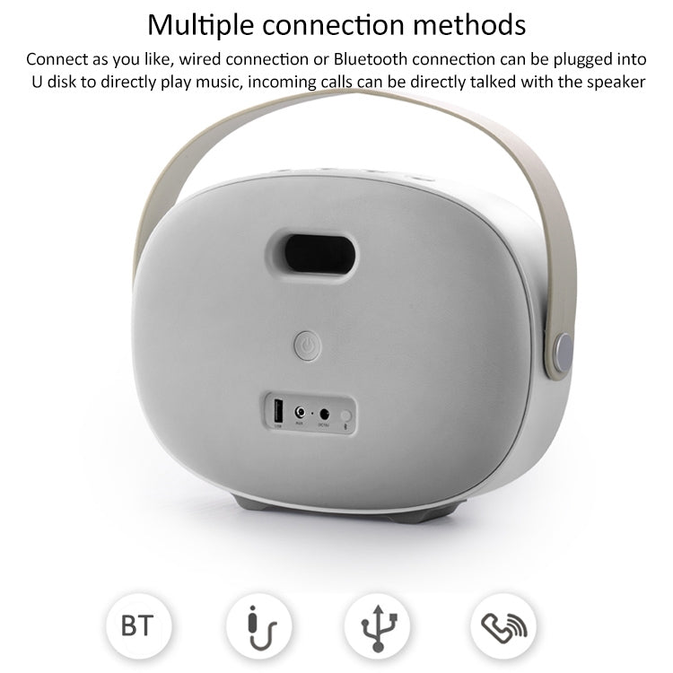 W-KING T8 HIFI Speaker 30W High Power Portable Bluetooth Speaker Wireless with FM Radio for Mobile Bluetooth Speaker(Silver grey) - free shipping - PMC Jewellery - Order now!