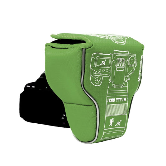 Waterproof Camera Bag Case Cover for Canon EOS M100 / M50 / M10 / M6 / M5 / M3(Green) - Soft Bag by Richwell | Online Shopping South Africa | PMC Jewellery | Buy Now Pay Later Mobicred