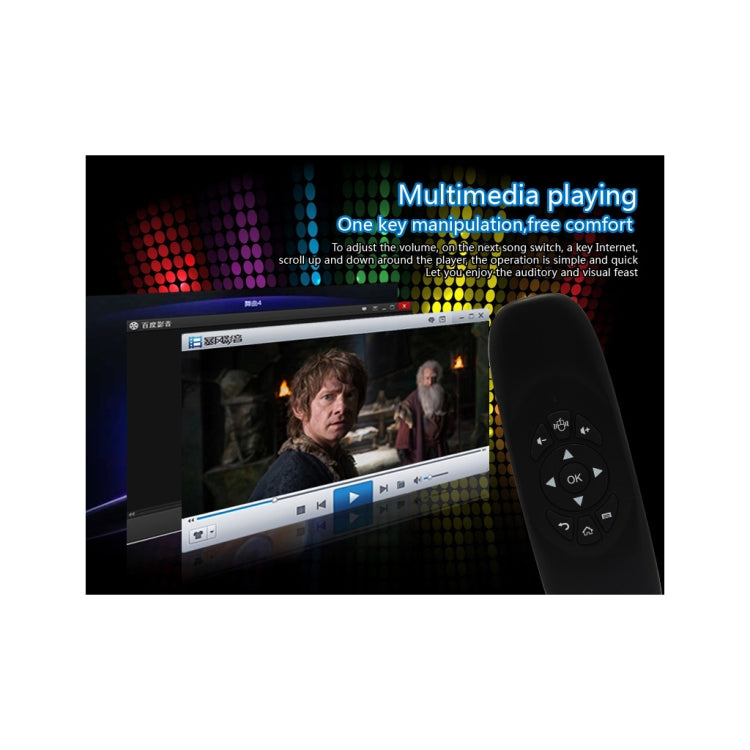 C120 2.4G Mini Keyboard Wireless Remote Mouse with 3-Gyro & 3-Gravity Sensor for PC / HTPC / IPTV / Smart TV and Android TV Box etc(Black) - free shipping - PMC TechLife - Order now!