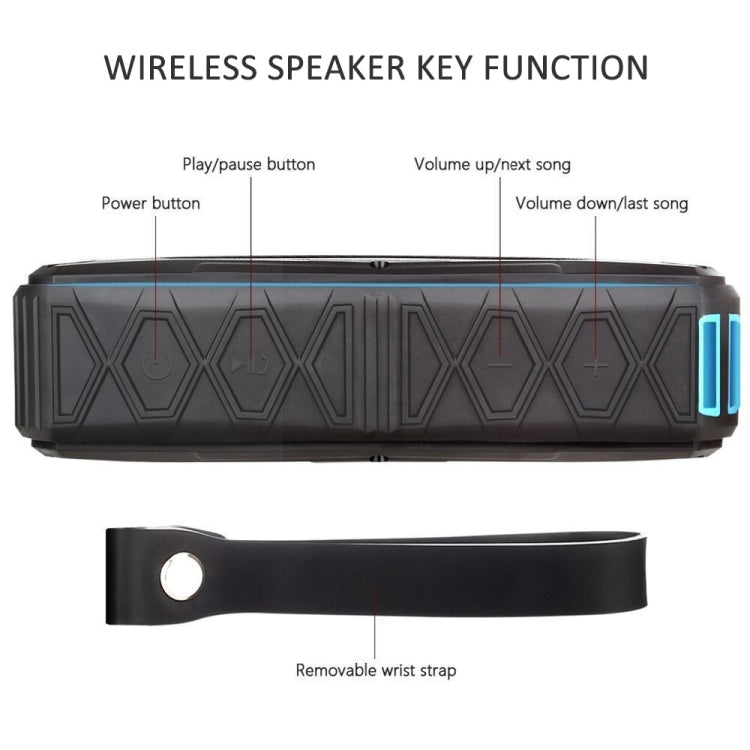Portable Bluetooth Speaker Super Bass Stereo Wireless Speakers Support IP66 Waterproof Emergency Charging Handsfree TF - Waterproof Speaker by PMC Jewellery | Online Shopping South Africa | PMC Jewellery | Buy Now Pay Later Mobicred