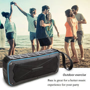 Portable Bluetooth Speaker Super Bass Stereo Wireless Speakers Support IP66 Water-resistant Emergency Charging Handsfree TF