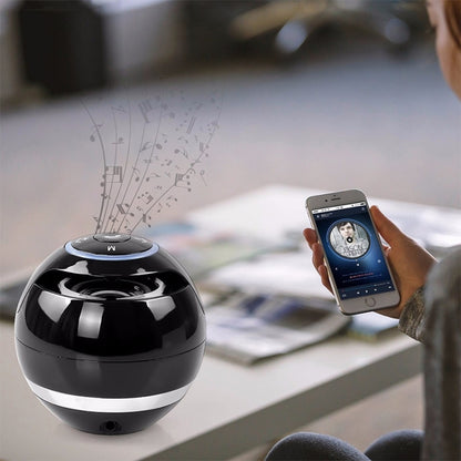 A18 Ball Bluetooth Speaker with LED Light Portable Wireless Mini Speaker Mobile Music MP3 Subwoofer Support TF (Pink) - free shipping - PMC Jewellery - Order now!