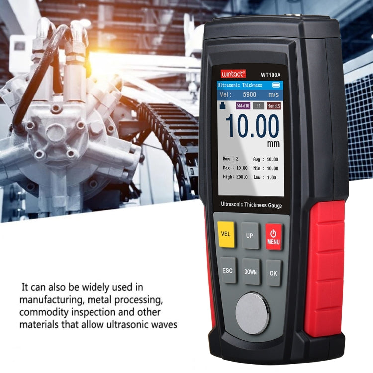 Wintact WT100A Digital Ultrasonic Thickness Gauge Meter Tester USB Charging Digital Thickness Metal Tester High Precision - free shipping - PMC Jewellery - Order now!