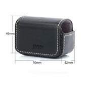 Water-resistant Mini Leather Case Storage Carrying Box for DJI OSMO Action / GoPro / SJCAM / Xiaomi Mi Jia(Coffee)