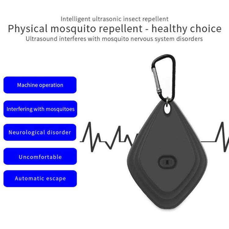 Outdoor Mosquito Repellent Portable Ultrasonic Insect Repellent Insecticide USB Charging Intelligent Frequency Conversion(Black) - free shipping - PMC TechLife - Order now!