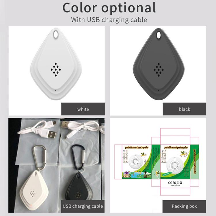 Outdoor Mosquito Repellent Portable Ultrasonic Insect Repellent Insecticide USB Charging Intelligent Frequency Conversion(Black) - free shipping - PMC TechLife - Order now!