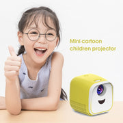 L1 Children Projector Mini Mini LED Portable Home Speaker Projector, US Plug(Black)