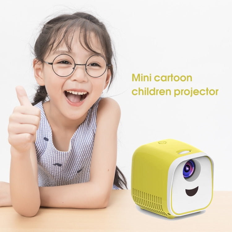 L1 Children Projector Mini Mini LED Portable Home Speaker Projector, US Plug(Black)