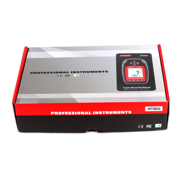 WINTACT WT8825 Carbon Monoxide Detector Independent CO Gas Sensor Warning-up High Sensitive Poisoning Alarm Detector