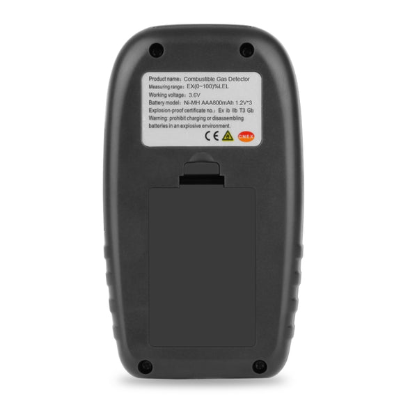 Wintact WT8823 Combustible Gas Alarm Detector Gas Leakage Flammable Natural Digital LCD Display Gas Leak Detector Monitor Gas Analyzer