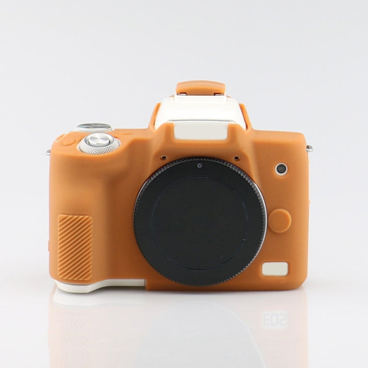 Richwell  Silicone Armor Skin Case Body Cover Protector for Canon EOS M50 Body Digital Camera(Brown) - Protective Case by Richwell | Online Shopping South Africa | PMC TechLife | Buy Now Pay Later Mobicred
