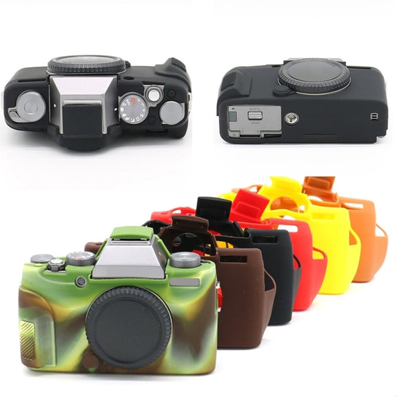 Richwell Soft Silicone TPU Skin Body Rubber Camera Case Bag Full Cover for Fujifilm Fuji X-T100 Digital Camera(Black)
