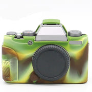 Richwell Soft Silicone TPU Skin Body Rubber Camera Case Bag Full Cover for Fujifilm Fuji X-T100 Digital Camera(Camouflage)