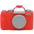 Richwell Soft Silicone TPU Skin Body Rubber Camera Case Bag Full Cover for Fujifilm Fuji X-T100 Digital Camera(Red) - Protective Case by Richwell | Online Shopping South Africa | PMC TechLife | Buy Now Pay Later Mobicred