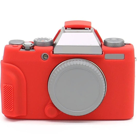 Richwell Soft Silicone TPU Skin Body Rubber Camera Case Bag Full Cover for Fujifilm Fuji X-T100 Digital Camera(Red) - Protective Case by Richwell | Online Shopping South Africa | PMC Jewellery | Buy Now Pay Later Mobicred