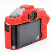 Richwell Soft Silicone TPU Skin Body Rubber Camera Case Bag Full Cover for Fujifilm Fuji X-T100 Digital Camera(Red)