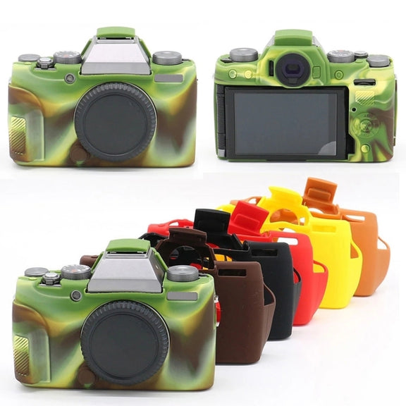 Richwell Soft Silicone TPU Skin Body Rubber Camera Case Bag Full Cover for Fujifilm Fuji X-T100 Digital Camera(Red)