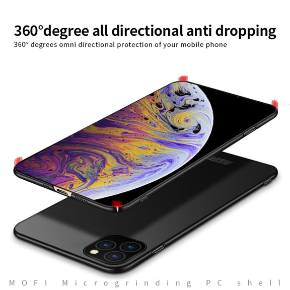 For iPhone 11 Pro MOFI Frosted PC Ultra-thin Hard Case (Black)