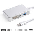 4 in 1 USB 3.1 USB C Type C to HDMI VGA DVI USB 3.0 Adapter Cable for Laptop Apple Macbook Google Chromebook Pixel - Cable & Adapters by PMC TechLife | Online Shopping South Africa | PMC TechLife | Buy Now Pay Later Mobicred