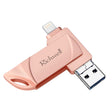 Richwell  DXZ64 USB Flash  Disk 64G 3 in 1  Micro USB + 8 Pin + USB 3.0 Compatible IPhone & IOS(Rose Gold) - free shipping - PMC TechLife - Order now!